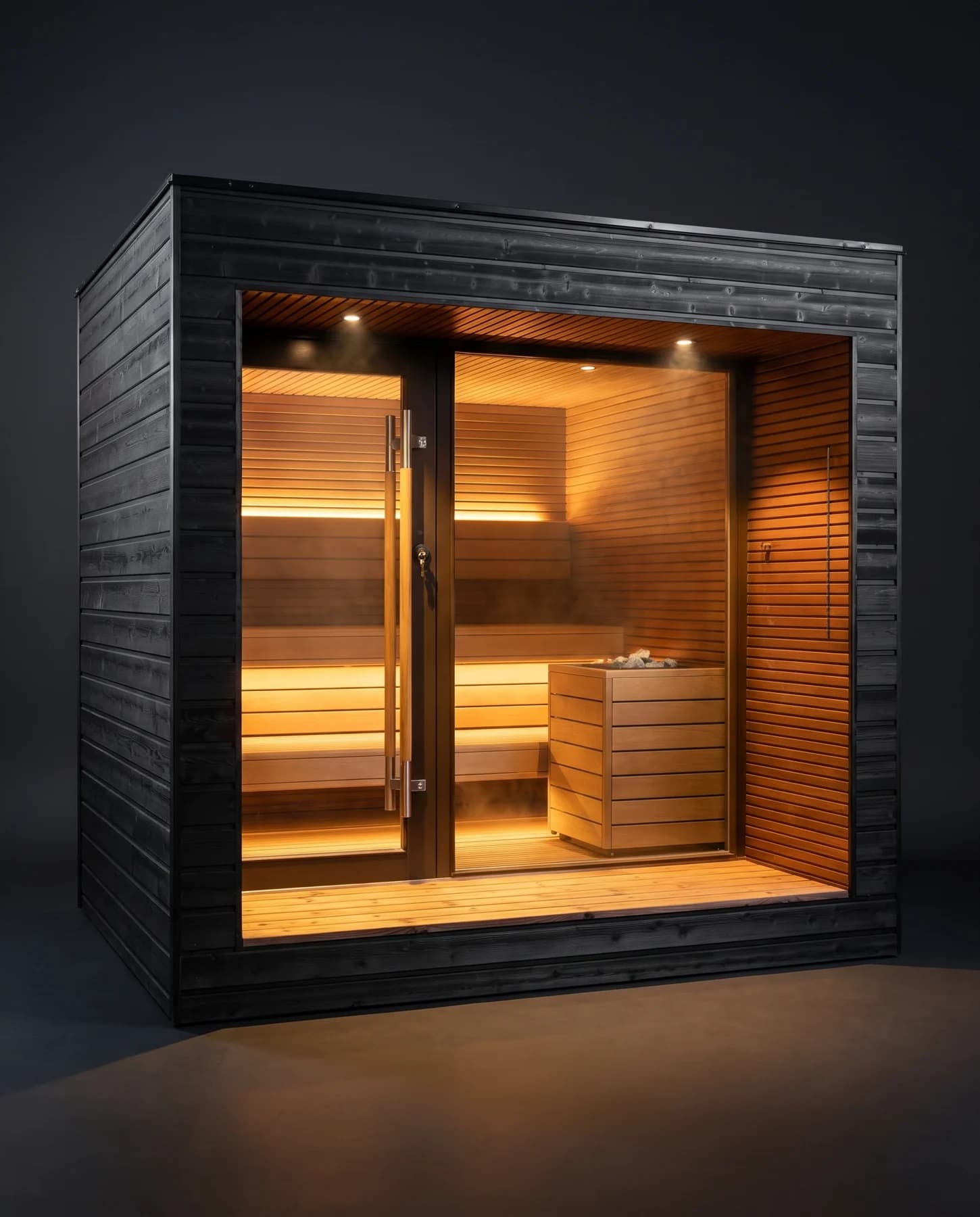 Auroom Arti Outdoor Cabin Sauna, studio photograph