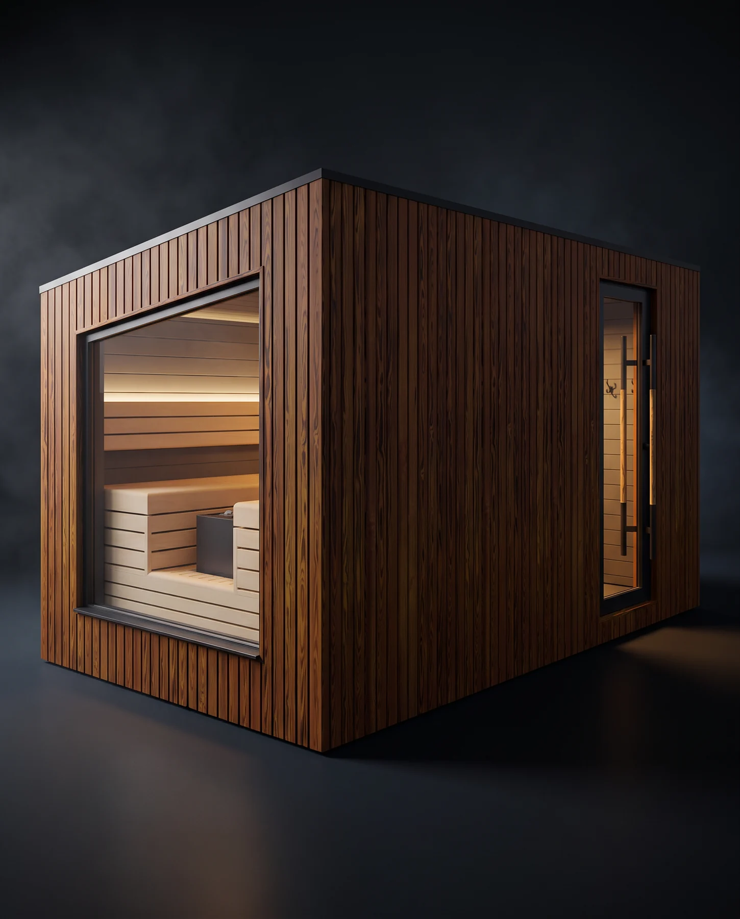 Auroom Terra M Outdoor Cabin Sauna, studio photograph
