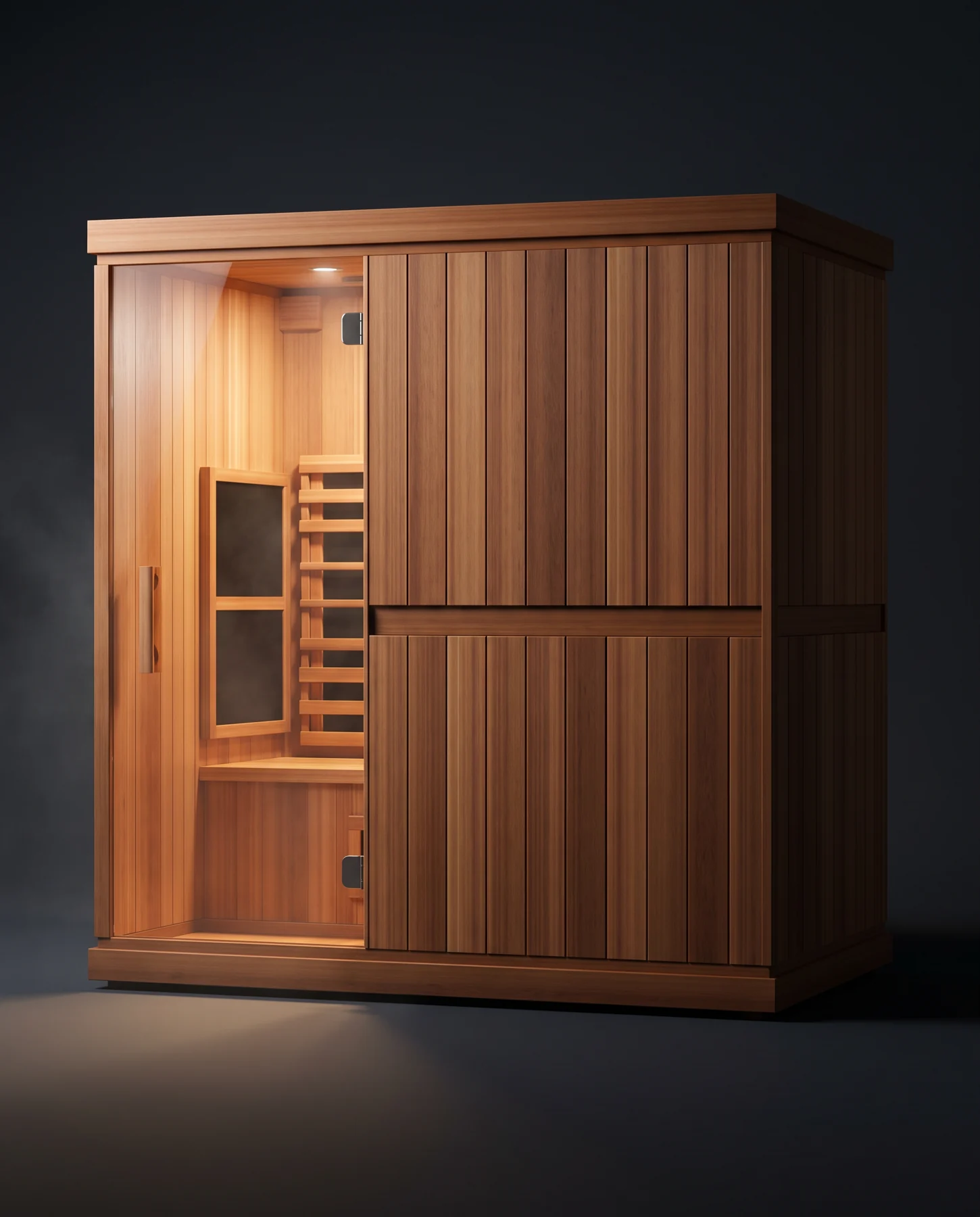Finnmark FD-3 Full Spectrum Infrared Sauna, studio photograph