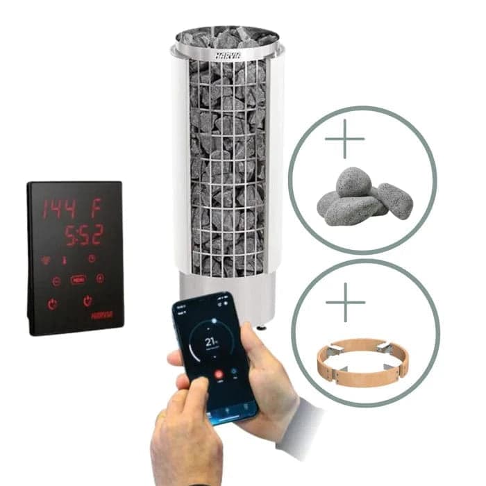 Harvia Cilindro Series 8kW Sauna Heater Package — photo 1