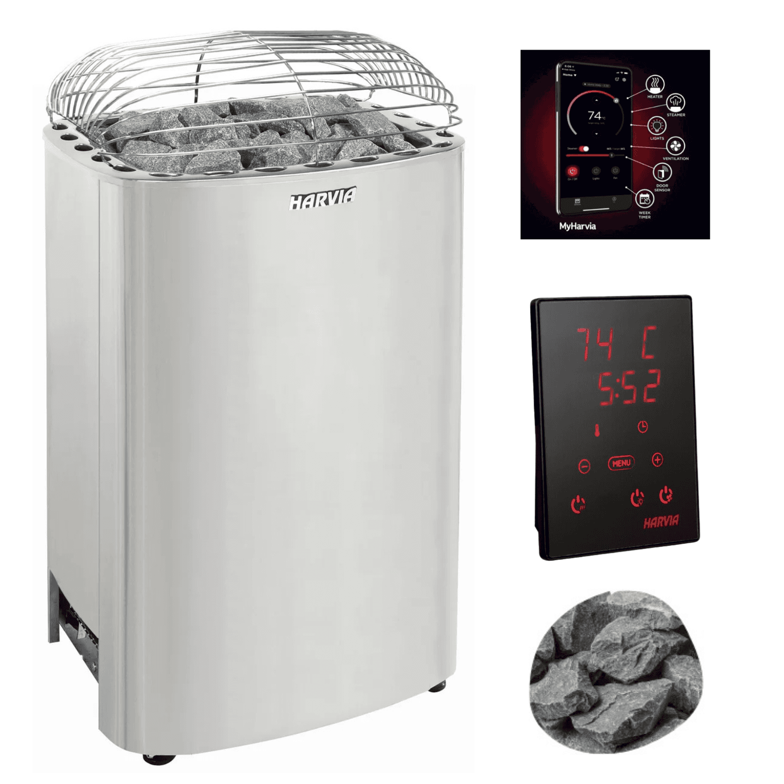 Harvia Club K10G Electric Sauna Heater Package — photo 1