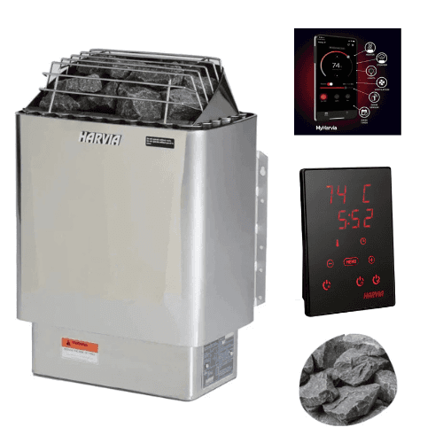 Harvia KIP80W Electric Sauna Heater Package — photo 1