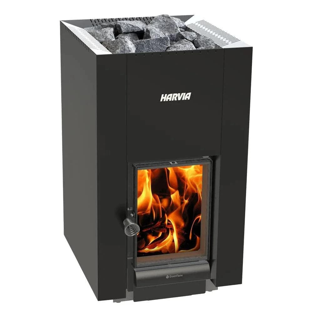 Harvia Linear 22 Greenflame Wood-Burning Sauna Stove — photo 1