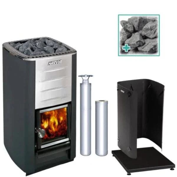 Harvia M3 Wood Burning Stove Kit SS — photo 1