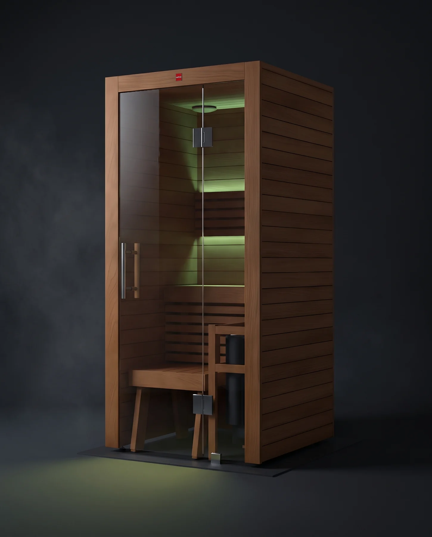 Harvia Utu Indoor Cabin Sauna Kit, studio photograph