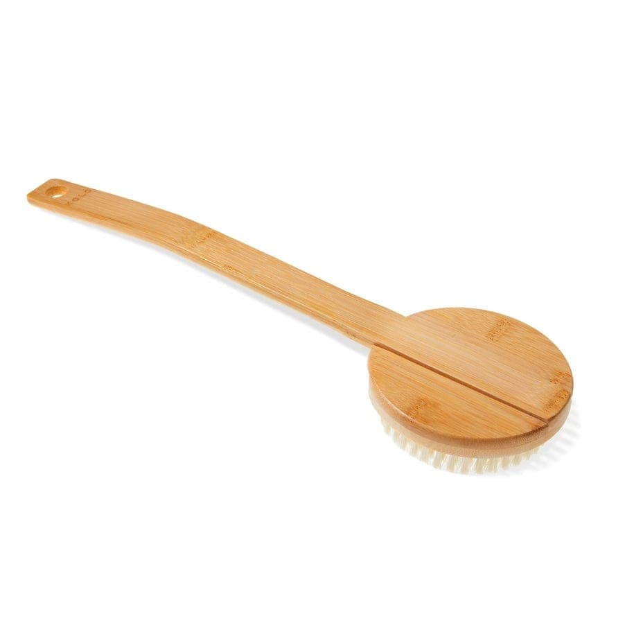 Kolo Bambu Bath Brush with Handle, Natural Bamboo — photo 1