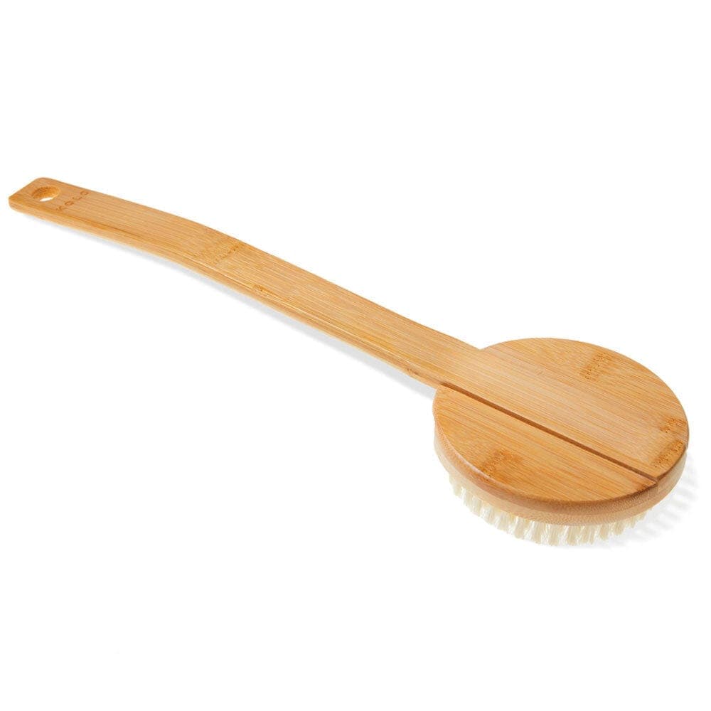 Kolo Bambu Bath Brush with Handle, Natural Bamboo — photo 1
