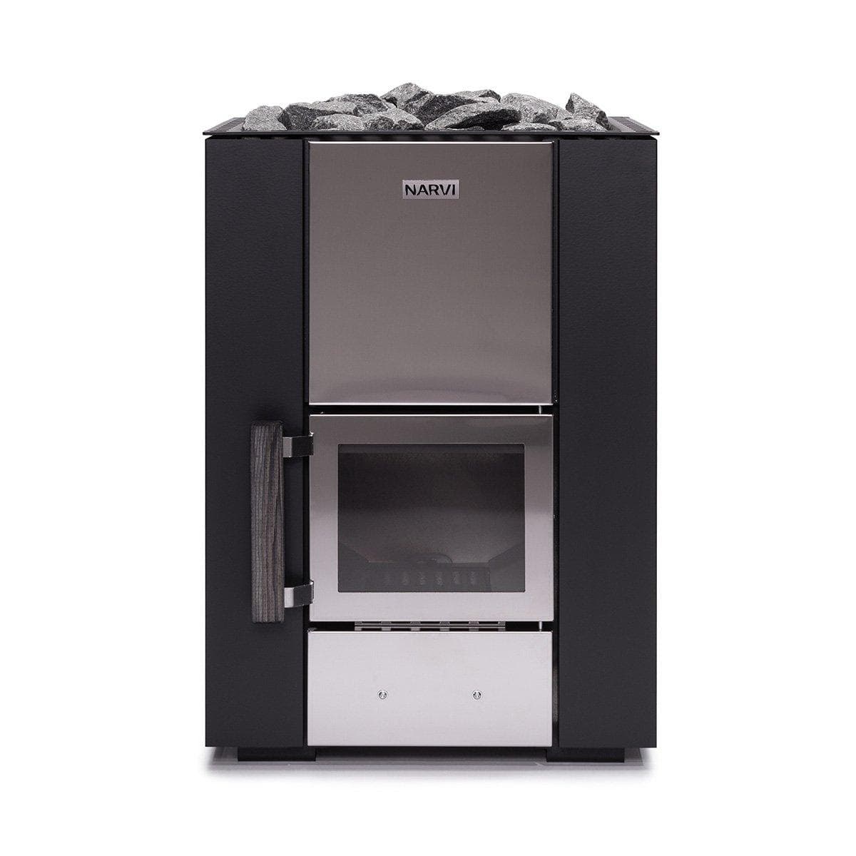 Narvi Kuru 14 13 kW Black Wood-Burning Sauna Stove — photo 1