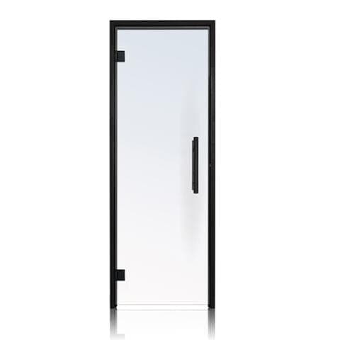 ProSaunas Clear Glass Sauna Door 24x81 Black Alder — photo 1