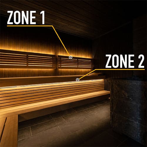 ProSaunas Dual-Zone Linear White LED Neon Light Kit — photo 1