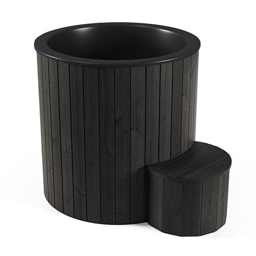 SaunaLife 1-Person Black Thermo-Pine Cold/Hot Plunge Tub - Model S1B — photo 1