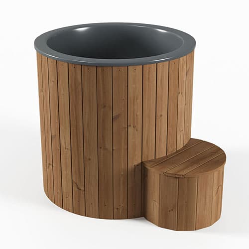 SaunaLife 1-Person Thermo-Pine Cold/Hot Plunge Tub - Model S1N — photo 1