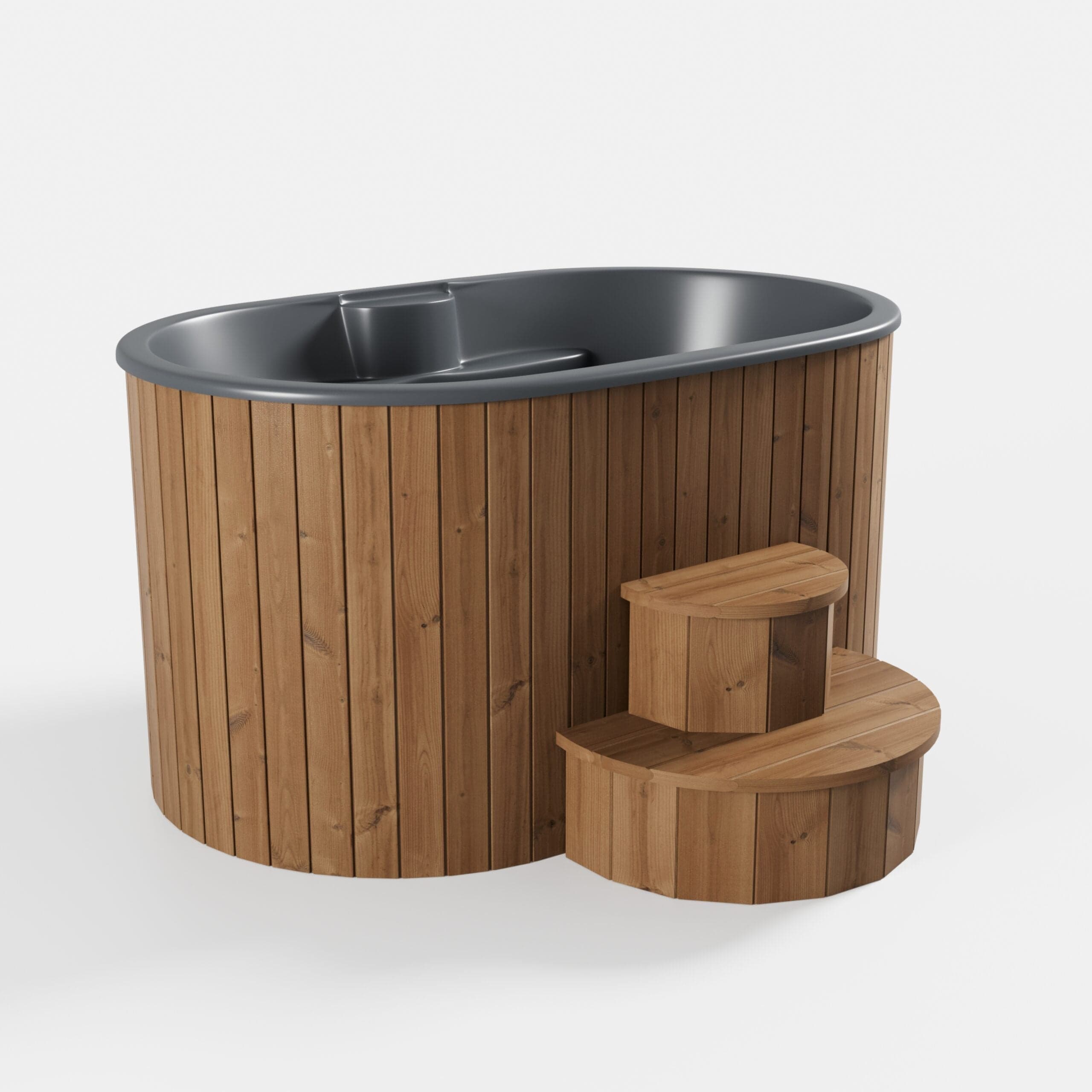 SaunaLife 2-Person Thermo-Pine Cold/Hot Plunge Tub - Model S2N — photo 1
