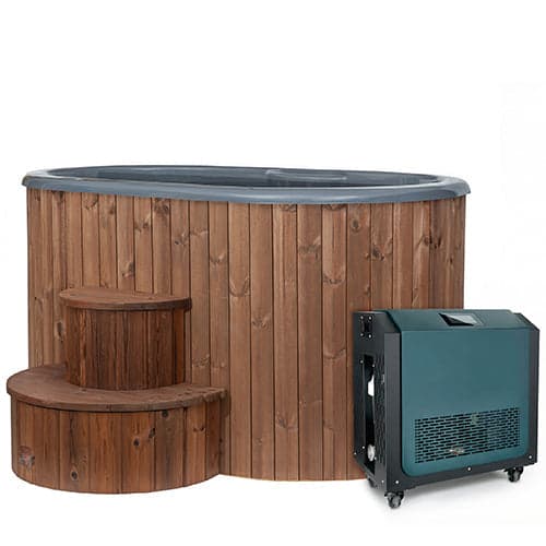 SaunaLife S2 2-Person Cold Plunge Tub and Chiller Heater Package — photo 1