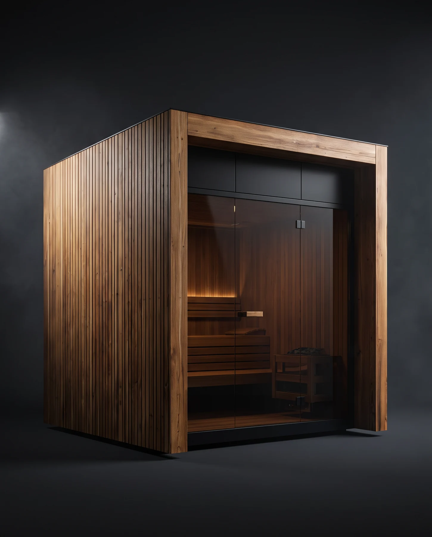 ThermaSol Fortis Outdoor Sauna Cabin, studio photograph
