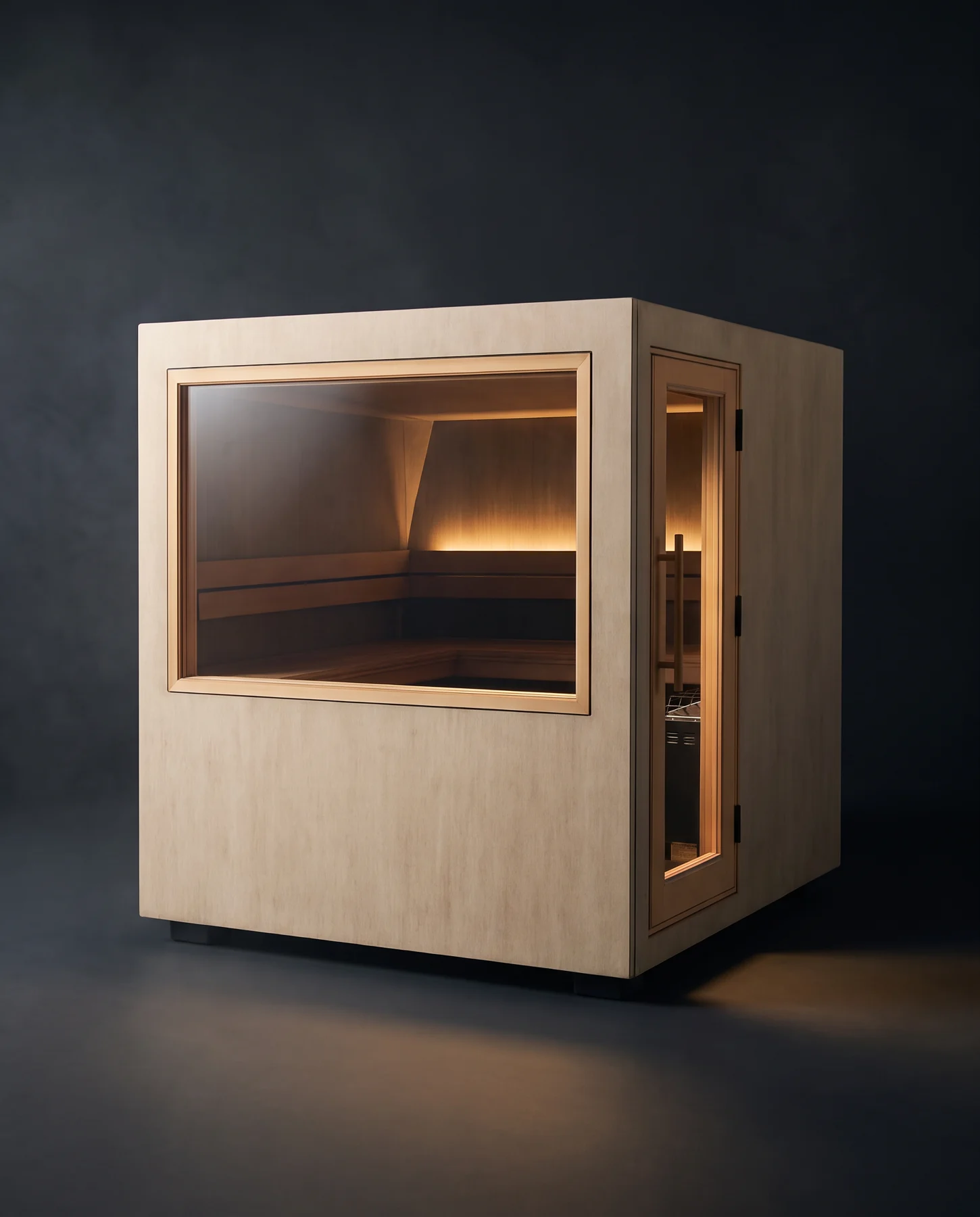 ThermaSol Solaris Outdoor Sauna Cabin, studio photograph
