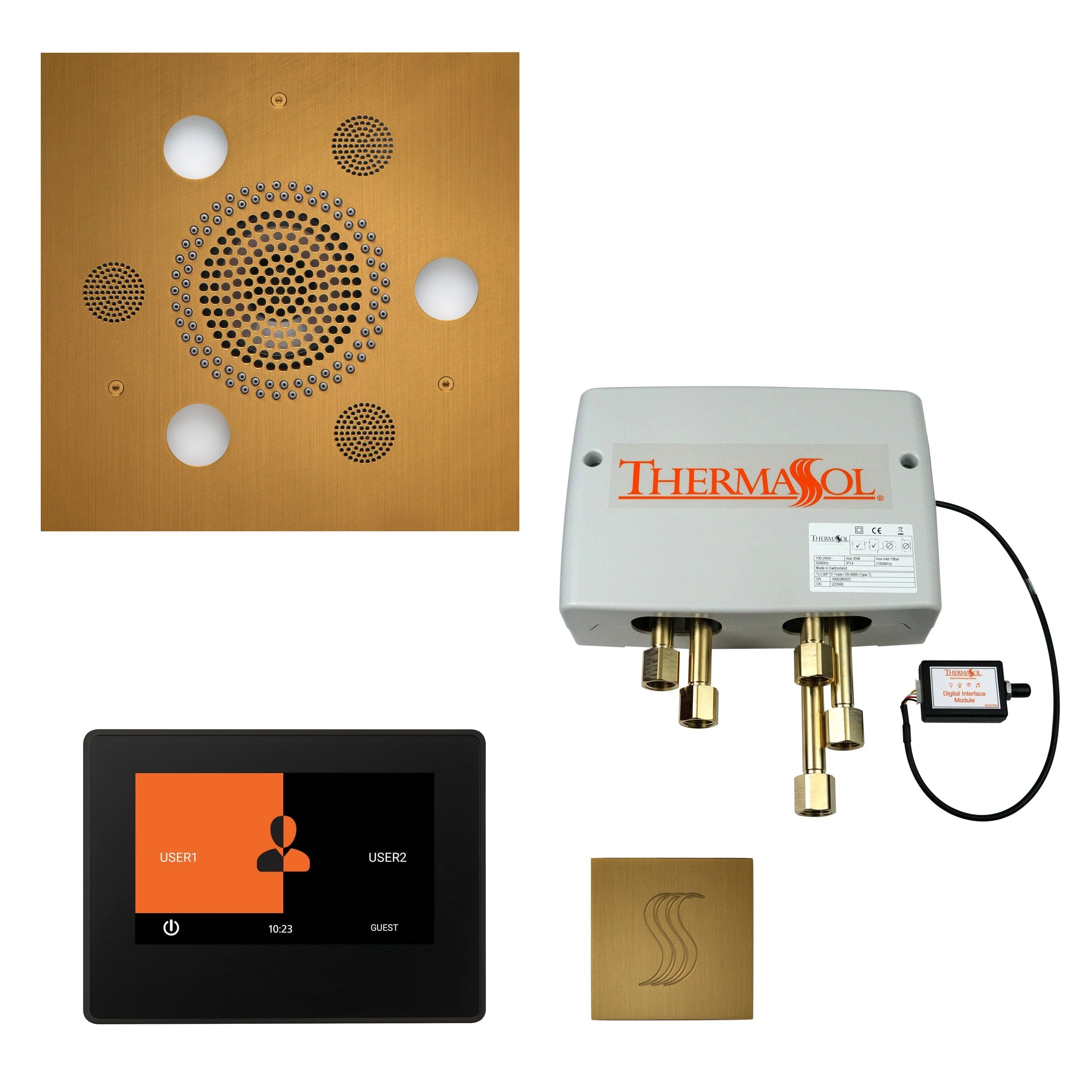 ThermaSol Total Wellness Shower Package with 7" ThermaTouch Square — photo 1