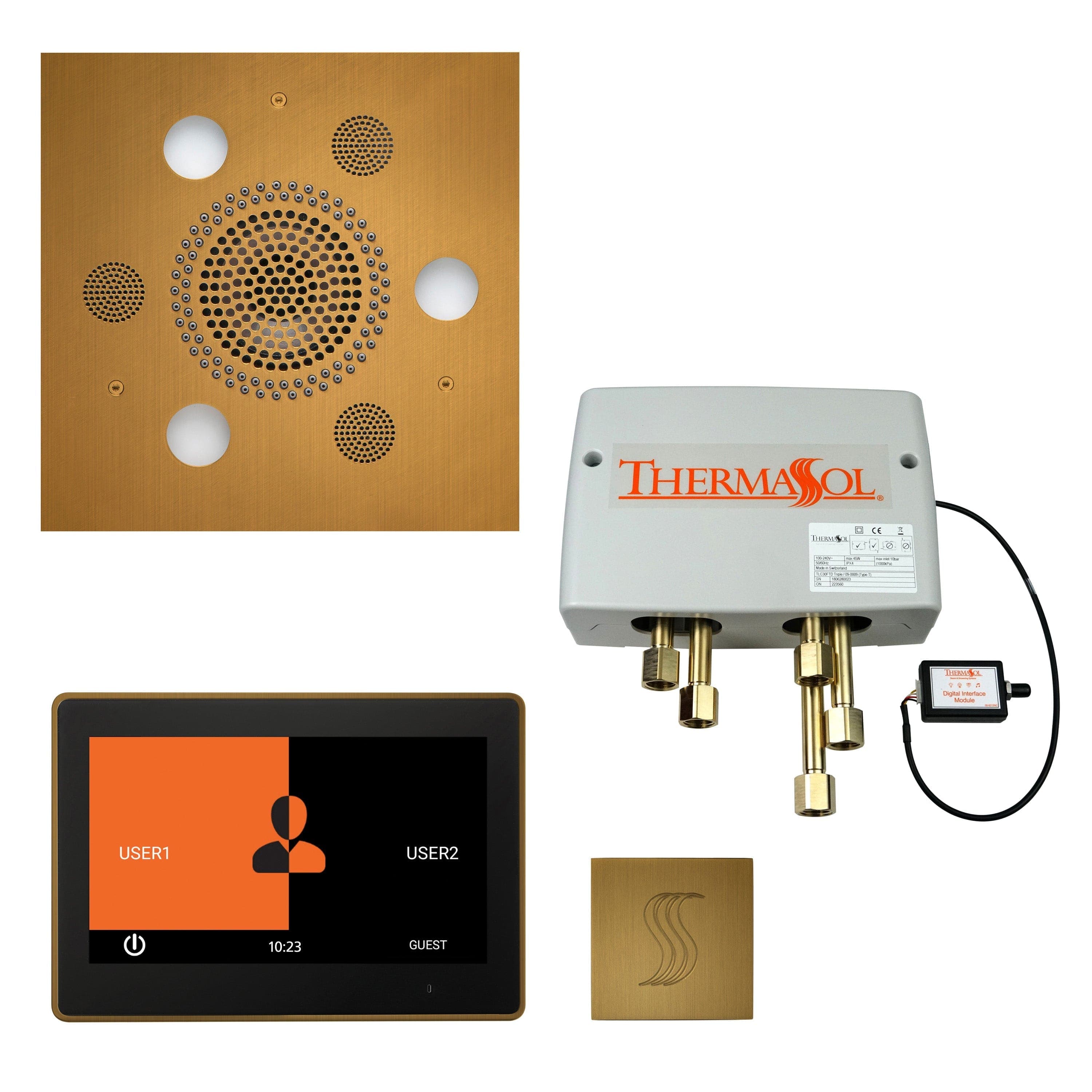 ThermaSol Total Wellness Shower Package with 10" ThermaTouch Square — photo 1