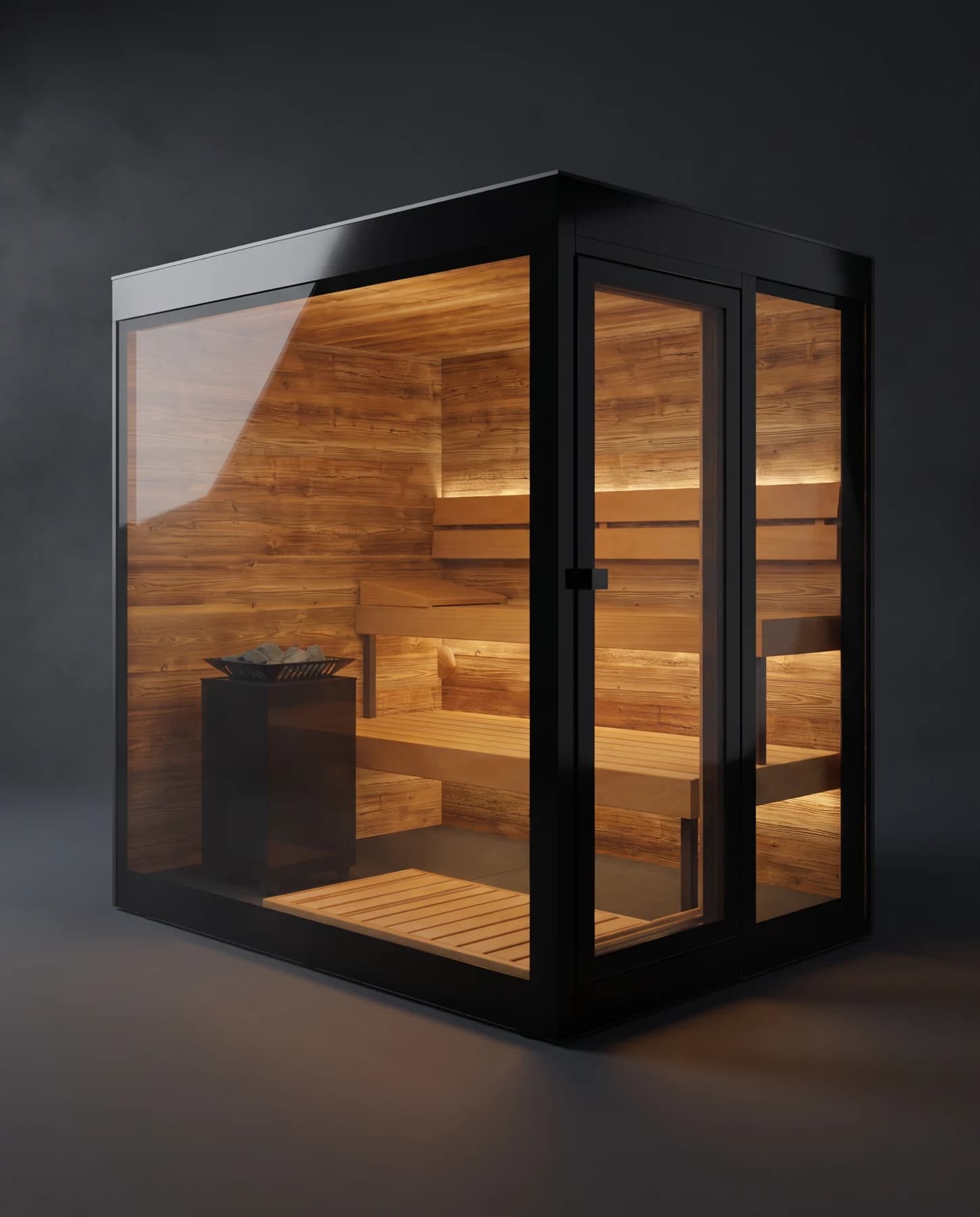 ThermaSol Vera Outdoor Sauna Cabin, studio photograph
