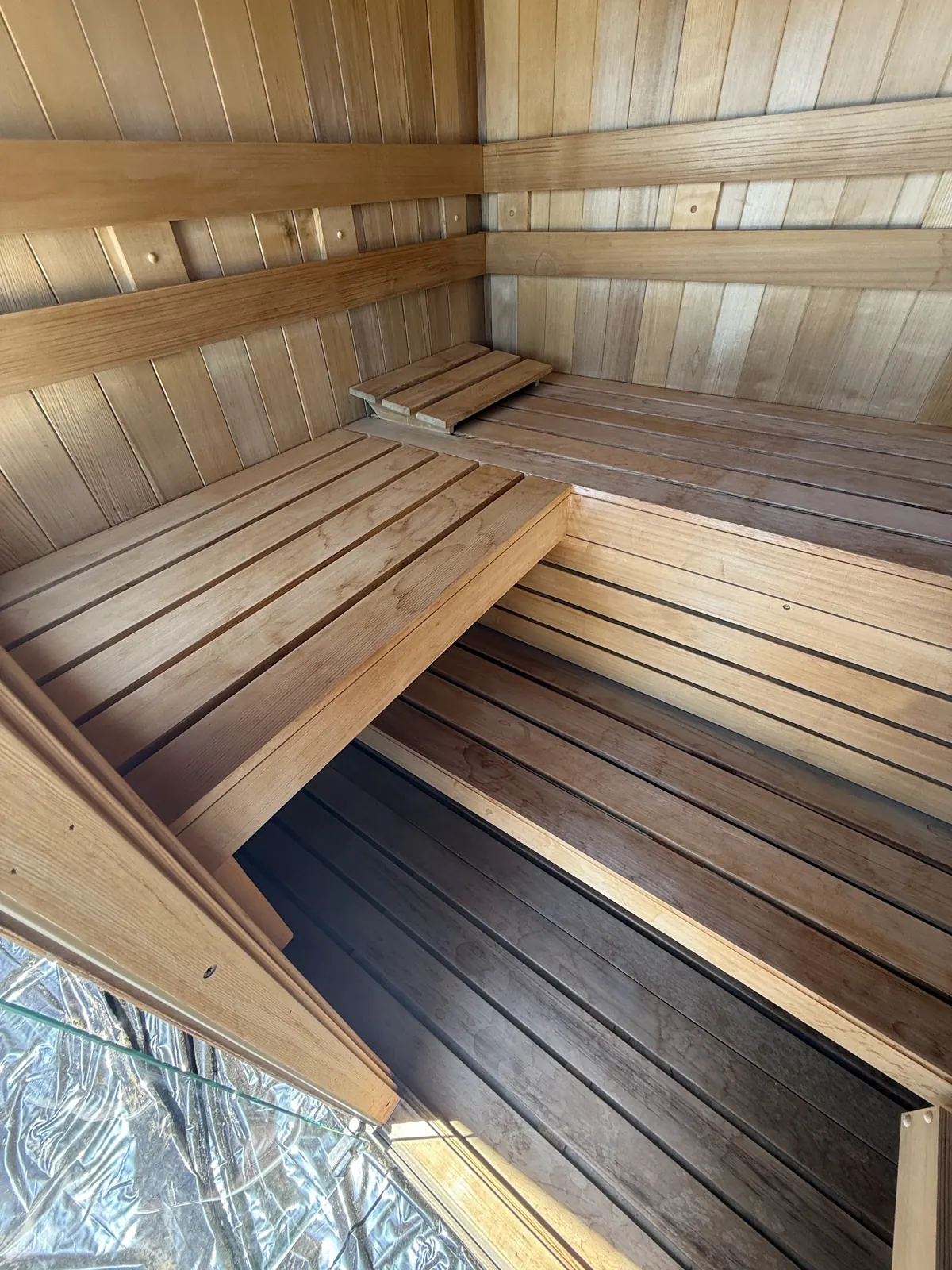 Outdoor sauna restoration, Atherton: photograph 6