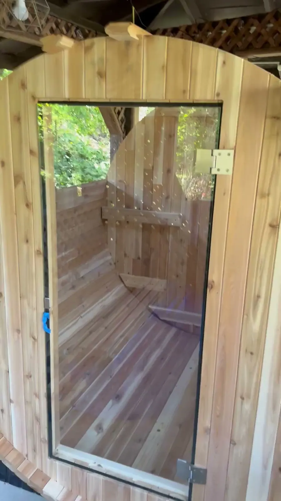 Almost Heaven Morgan barrel sauna, Novato: photograph 3