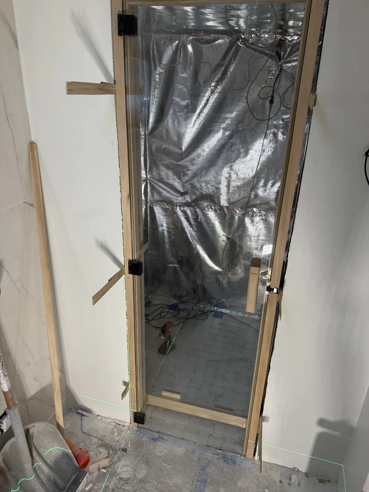 Custom Finnleo combination sauna, San Jose: photograph 2