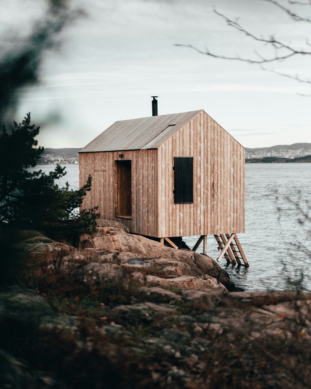 Built outdoors
