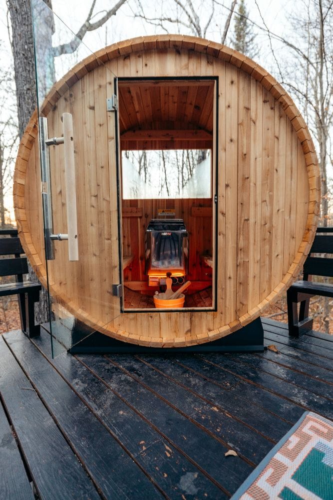 Custom outdoor saunas